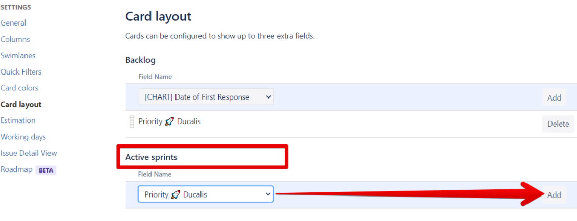 Add to active sprints