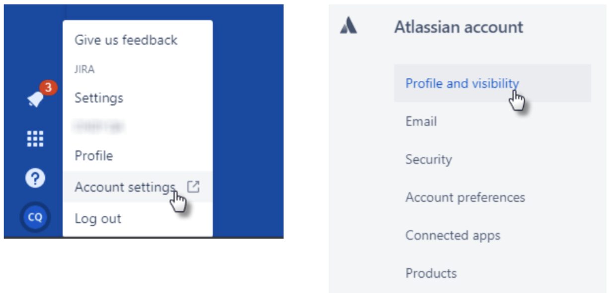 User email visibility