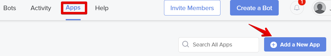 新しいアプリを追加