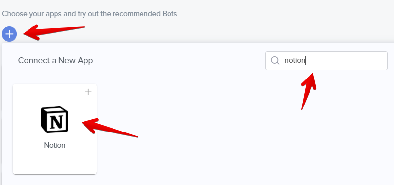 Add Notion bot