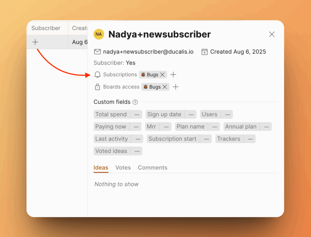 Bestätigung des Abstimmenden-Abonnements