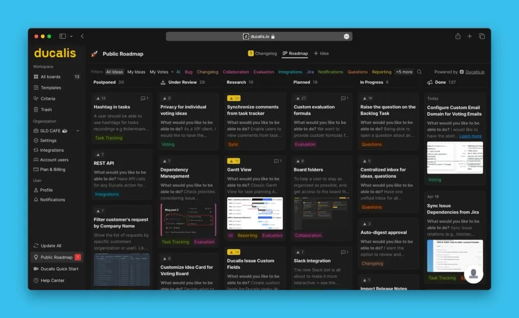 iframe として埋め込まれた投票ボード