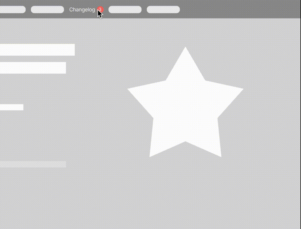 Changelog-Widget mit Benachrichtigungen