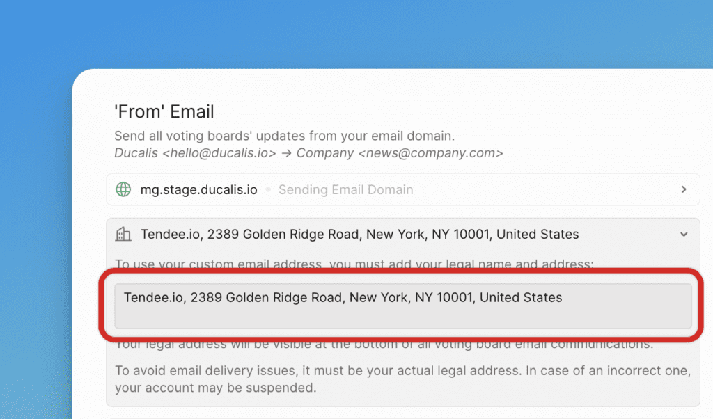 Felder für Firmendaten