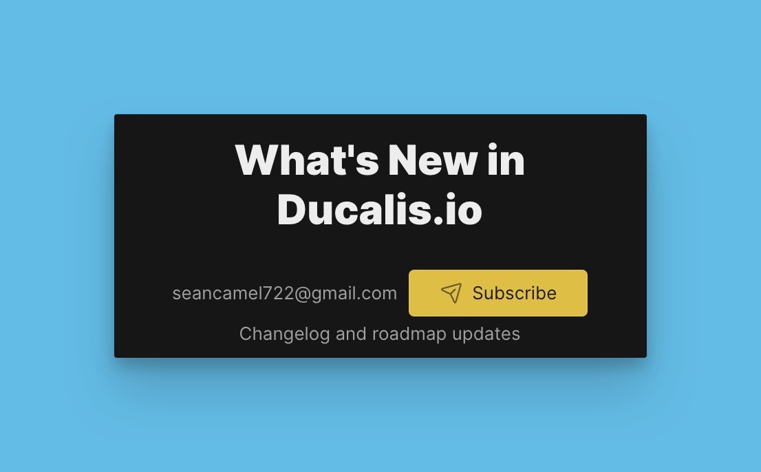 Bestätigungsmodal für Abonnement