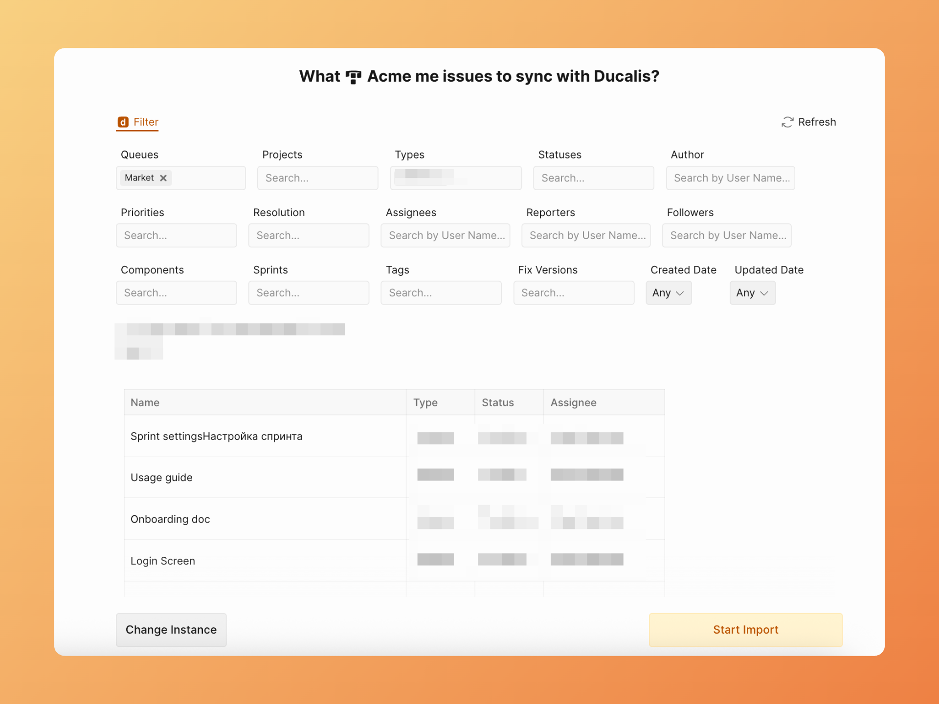 課題をフィルタ