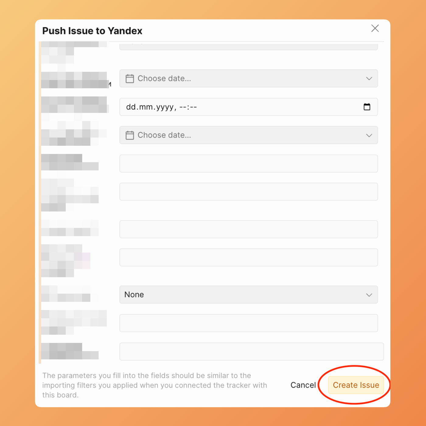 課題を作成をクリックしてプッシュ