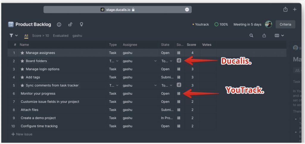 Issue-Quellindikatoren mit YouTrack und Produkt-Icons