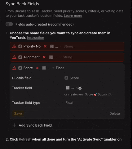 Feldauswahl-Animation