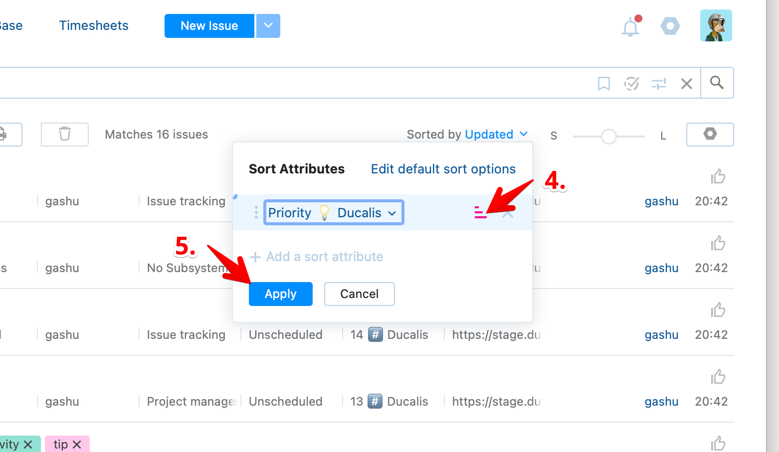 昇順オプション