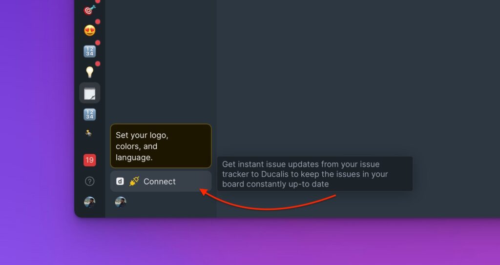 Connect-Button im Board-Header