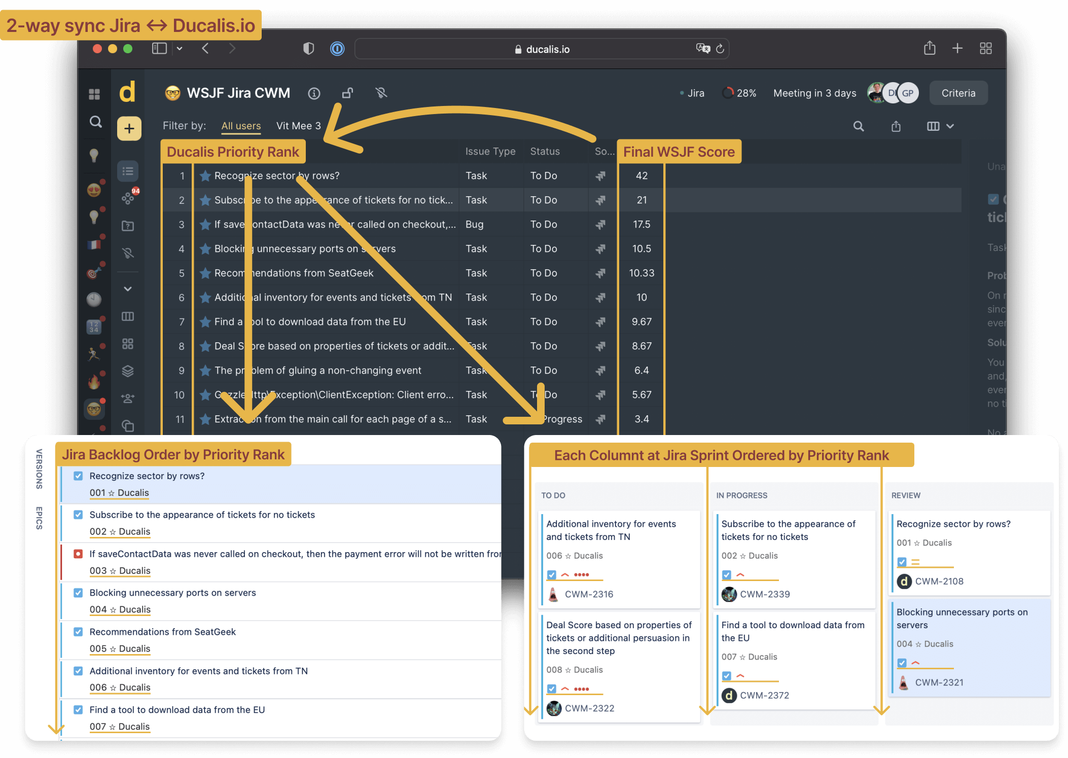 Jira Tutorial: WSJF Score Formula Calculation With Examples - Ducalis.io